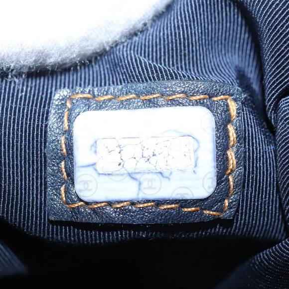 CHANEL Coco Mark Chain Tote Bag Denim Blue CC - Picture 12 of 16